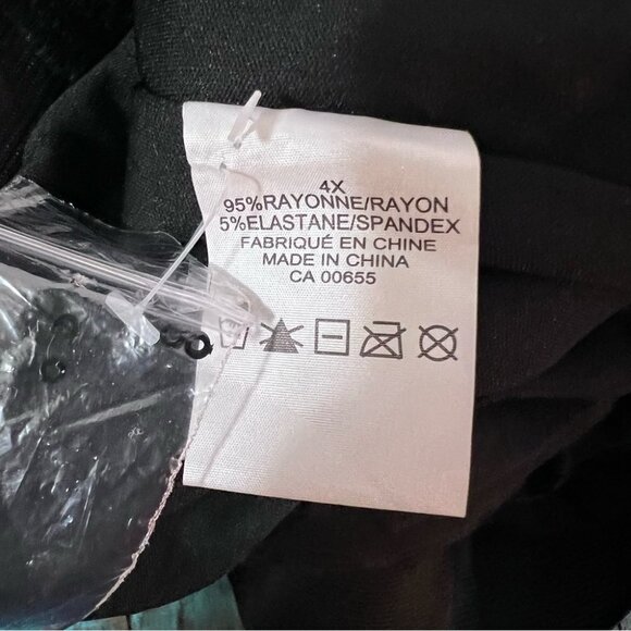 PENNINGTON’S Black Sequin Skirt Size 4x - Picture 6 of 7